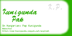 kunigunda pap business card